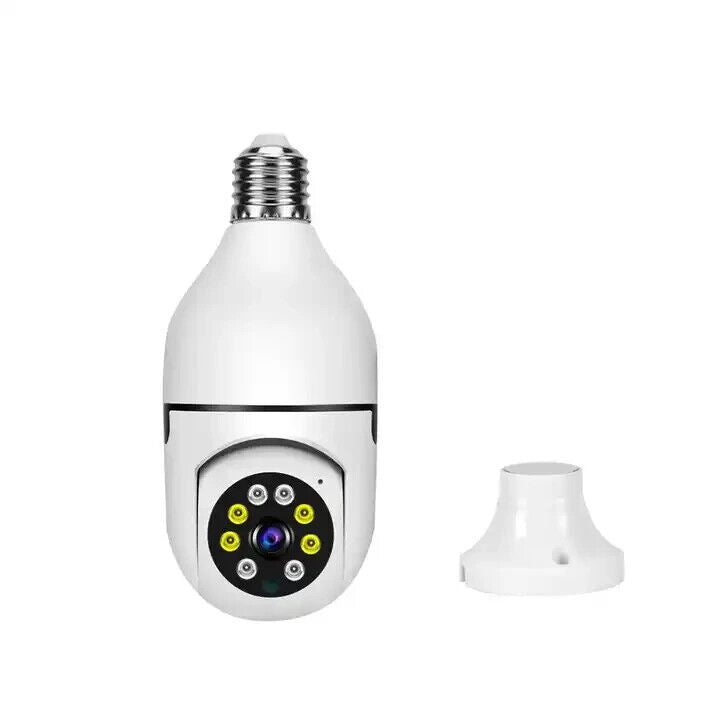 PTZ HD Camera Night Vision WIFI Bulb Motion Auto Tracking Two-way Audio Alarm