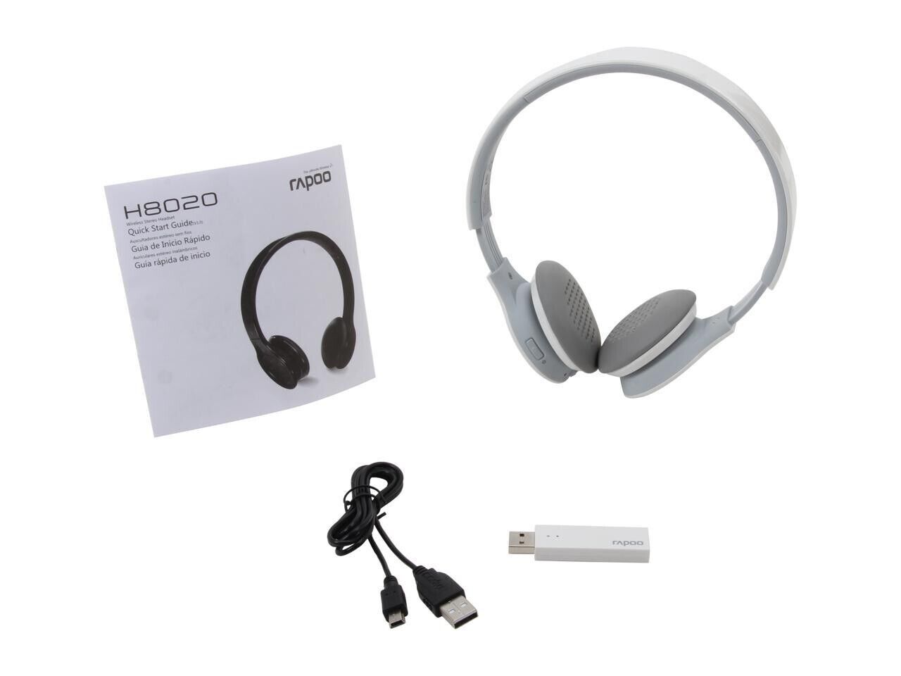 Rapoo H8020 White USB Connector Supra-aural Stereo Headset