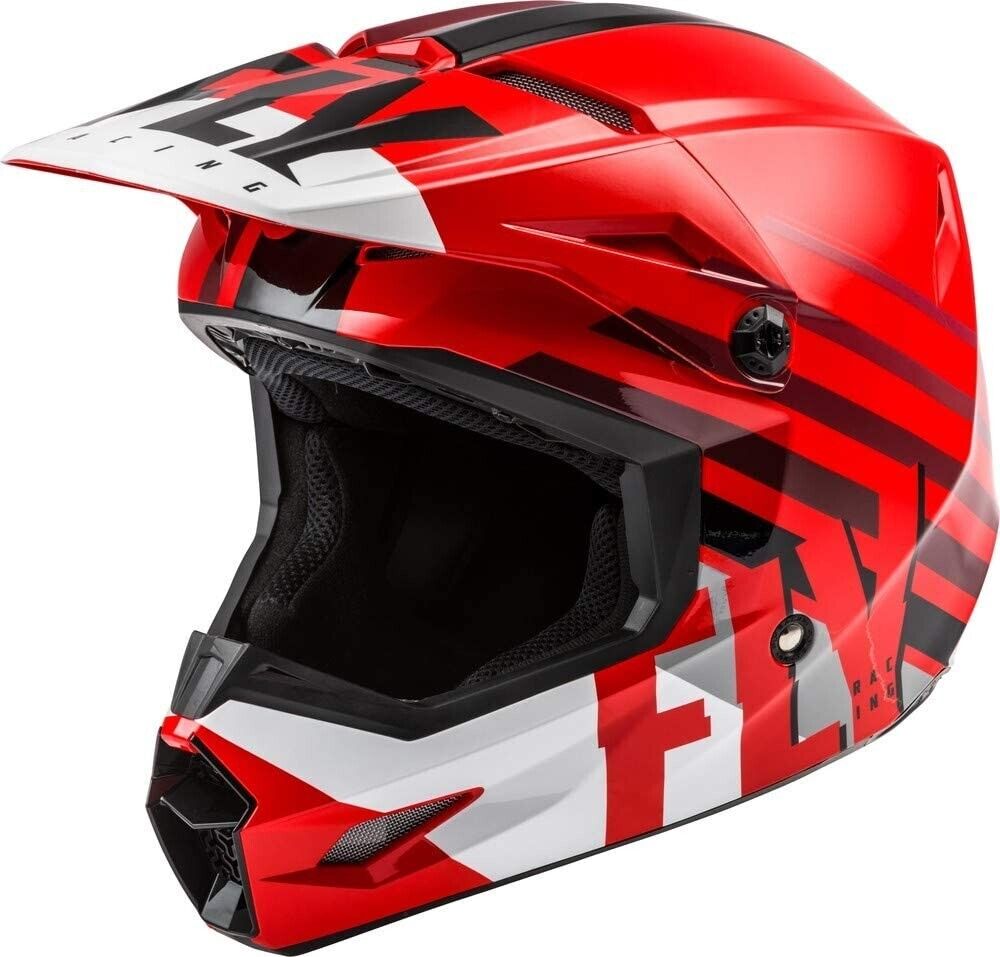 Fly Racing Kinetic Thrive Helmet RED\WHITE\BLK 2X LARGE 63-64CM DOT Certified