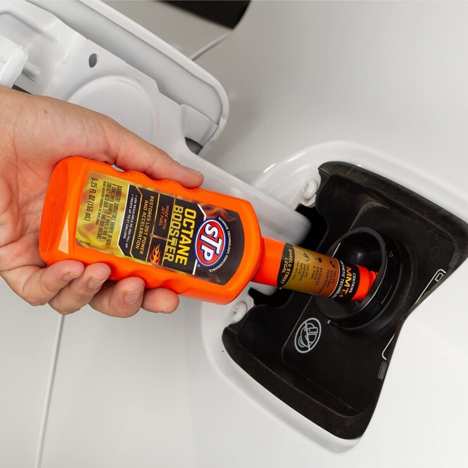 STP Octane Booster Fuel System Cleaner Restores Lost Power 5.25oz | 12 Pack