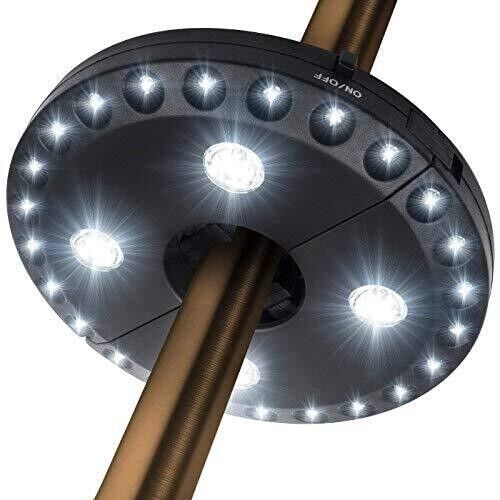 OYOCO Patio Umbrella Light 3 Brightness Modes Cordless 28 LED Lights 200 Lumens