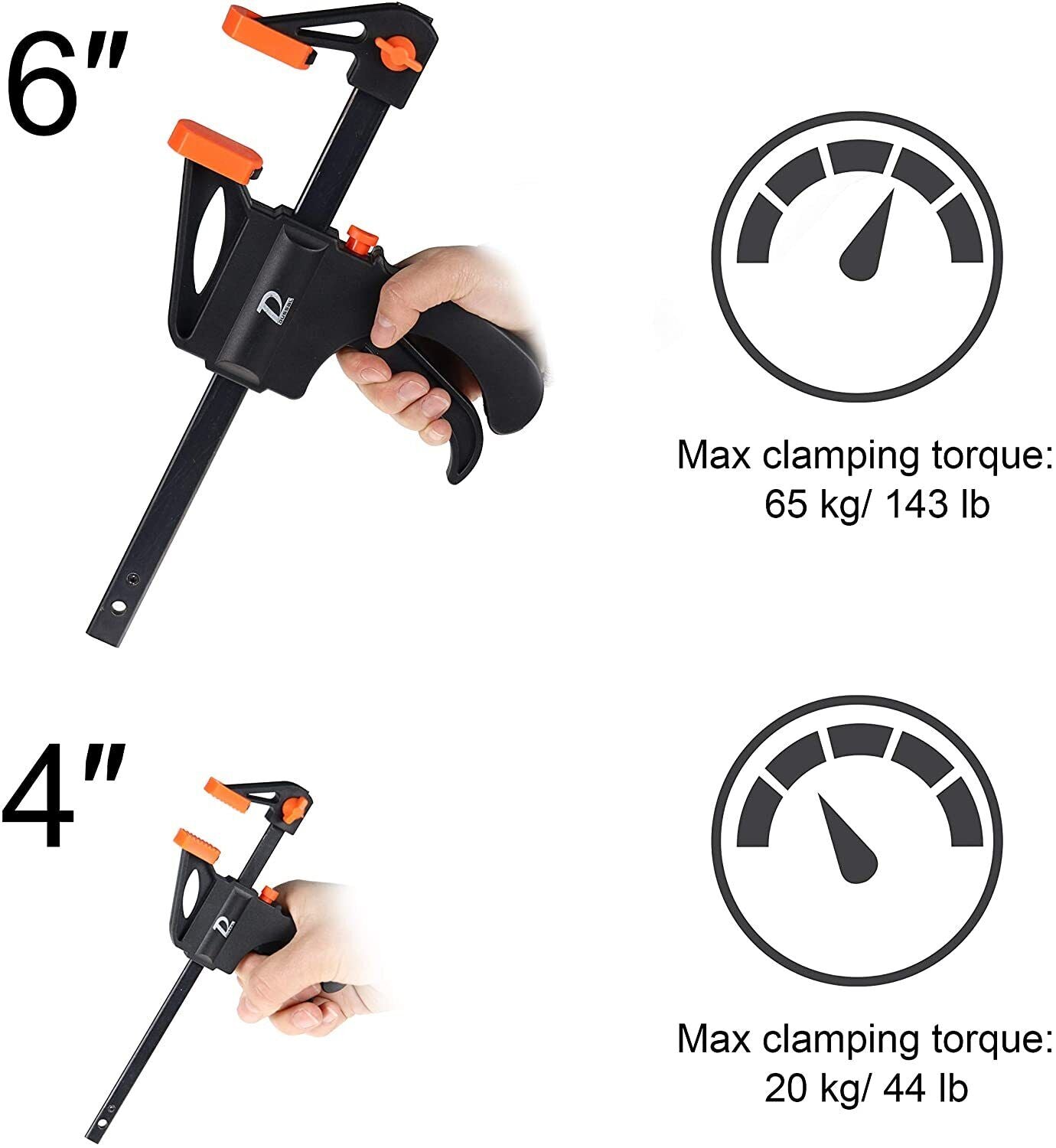 Quick Grip Clamps for Woodworking 4 Set Tool Grip Quick Ratchet Release Squeeze