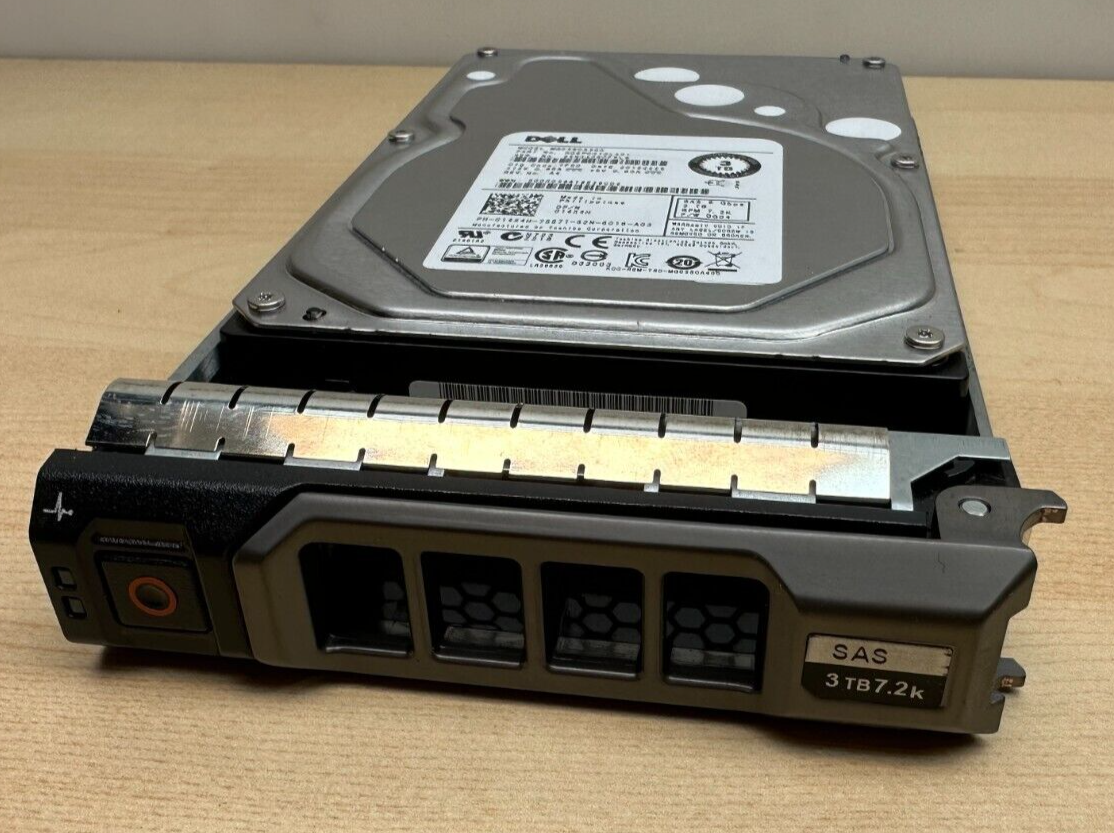 Dell ENTERPRISE 14X4H 014X4H 3TB 7.2K RPM 6Gb/s 3.5" SAS SERVER HDD Hard Drive