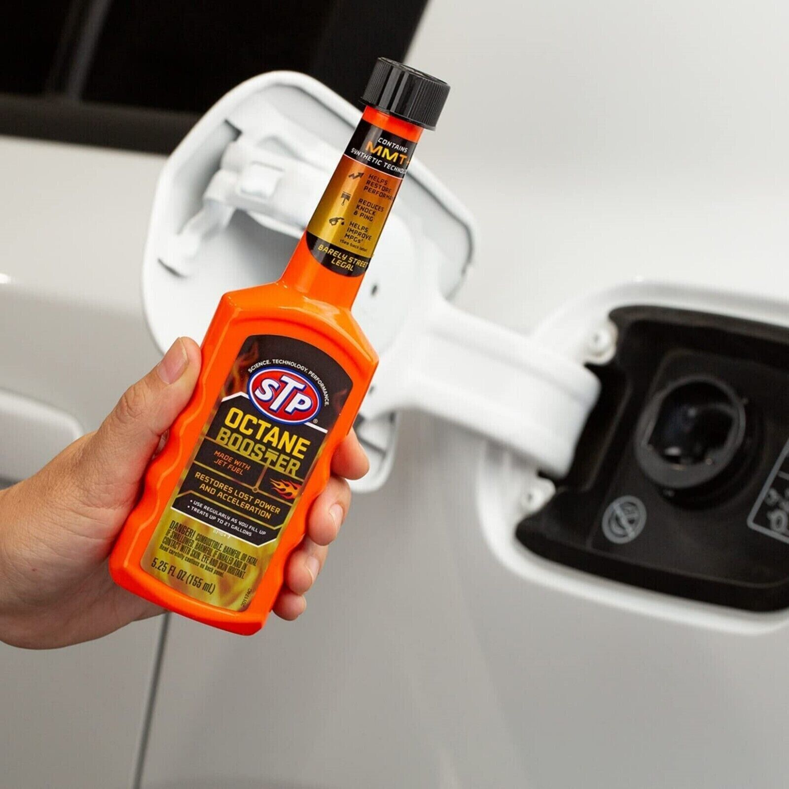 STP Octane Booster Fuel System Cleaner Restores Lost Power 5.25oz | 12 Pack